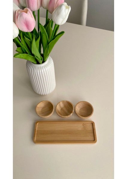 Bambu Çerezlik - Sosluk - Reçellik - Lokumluk - Kahvaltılık 4'lü Set fırsatları