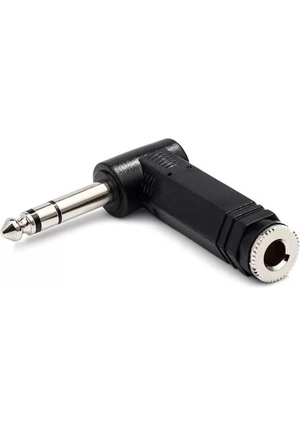 1/4 Inç Trs (F) - 1/4 Inç Trs (M) Sağ Açılı Çevirici (GPP-273)