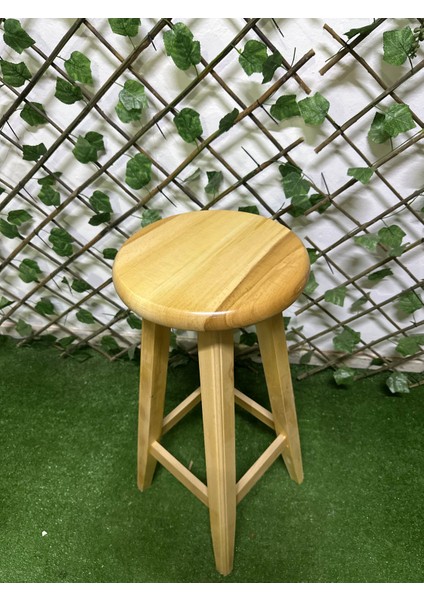 Naturel Ahşap Bar Taburesi -Gürgen Tabure-Masif Tabure (70 cm ) fiyatları