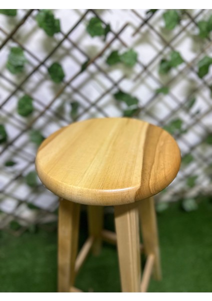 Naturel Ahşap Bar Taburesi -Gürgen Tabure-Masif Tabure (70 cm ) modelleri