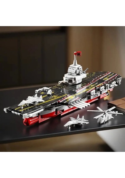 712 Parça Gemi Modeli Yapım Blokları Seti 6 Yaş ve Üzeri Hava Kuvvetleri Gemisi Modeli Kit
