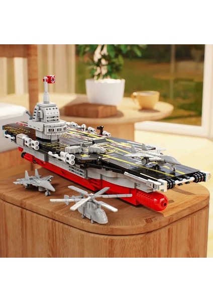 712 Parça Gemi Modeli Yapım Blokları Seti 6 Yaş ve Üzeri Hava Kuvvetleri Gemisi Modeli Kit fırsatları
