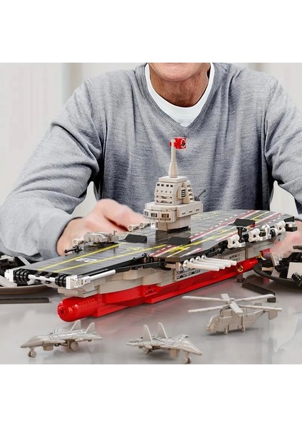 712 Parça Gemi Modeli Yapım Blokları Seti 6 Yaş ve Üzeri Hava Kuvvetleri Gemisi Modeli Kit indirimleri