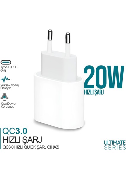 Phixi UPD4118 Ultimate 20W Hızlı Şarj Adaptörü fırsatları
