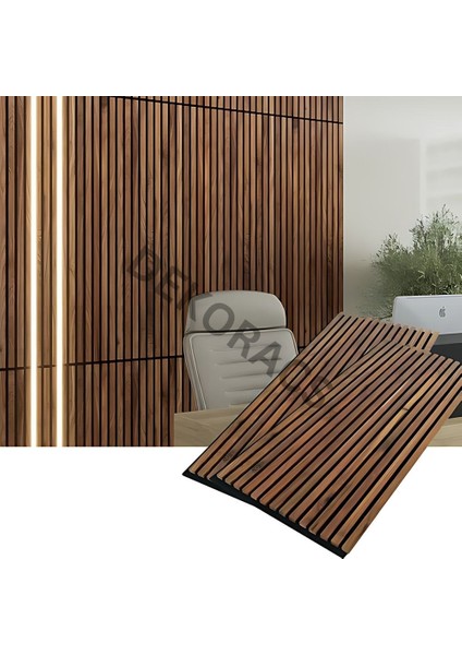 100X240 Alaska Renk 3D Akustik Ahşap Duvar Paneli modelleri