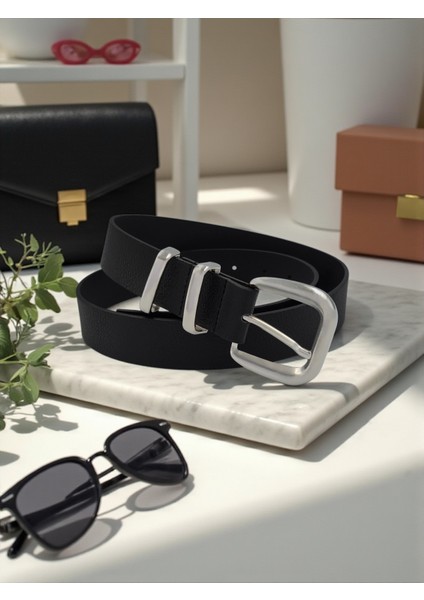 Çift Köprülü Siyah Kadın Kemer modelleri