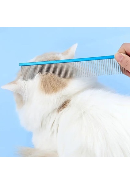 4 - Adet Parlak Renkli Metal Köpek Kedi Tarağı - 19 cm fiyatları