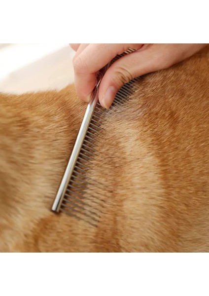 4 - Adet Parlak Renkli Metal Köpek Kedi Tarağı - 19 cm modelleri
