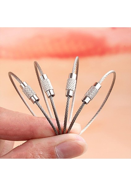 Çelik Tel 15 cm Anahtarlık - 20 Adet indirimleri