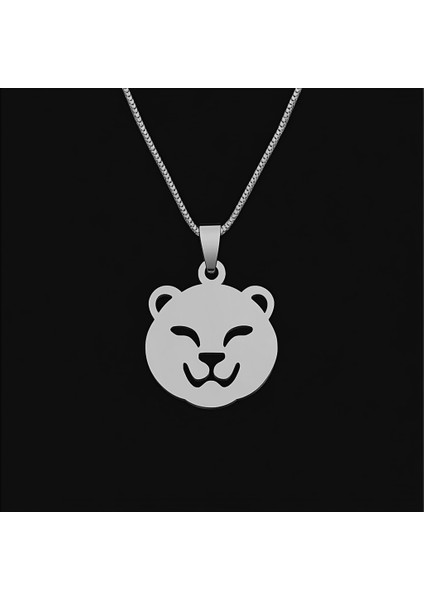 925 Ayar gümüş kolye Aslan SM7342