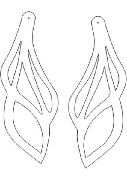 Siyah Sallantılı Küpe, Şık Lazer Kesim Deri Küpe fiyatları