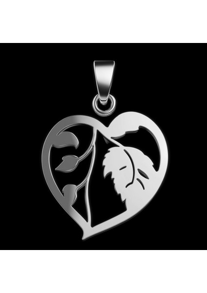 925 Ayar gümüş kolye yaprak SM7300