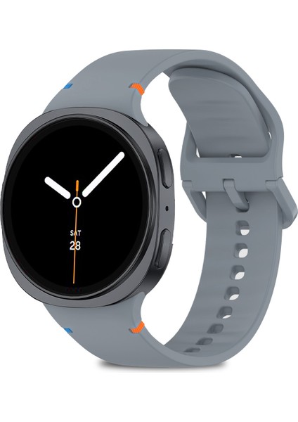 Samsung Galaxy Watch 8 40MM / 44MM / 46MM Classic Uyumlu Ip Işleme Detaylı Silikon Kordon