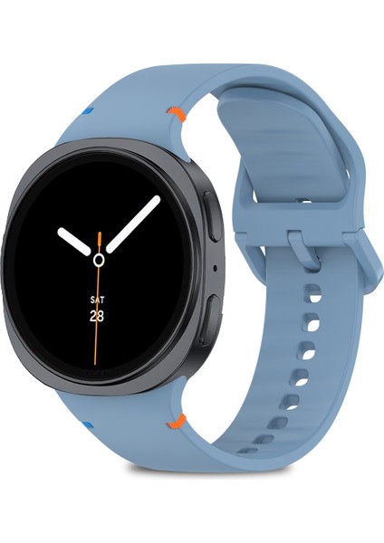 Samsung Galaxy Watch 8 40MM / 44MM / 46MM Classic Uyumlu Ip Işleme Detaylı Silikon Kordon