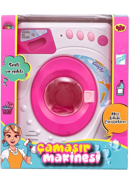 Pilli Işıklı ve Sesli Çamaşır Makinesi 02604