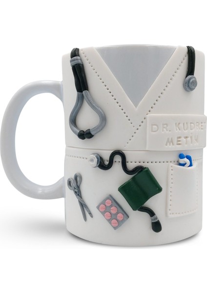 El Yapımı Doktor Hediyesi Kişiye Özel Kupa Bardak