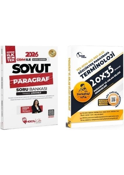 Yayınları 2026 Kpss Tyt Ales Dgs Soyut Paragraf Soru Bankası ve Paragraf 35 Deneme (2 Kitap)