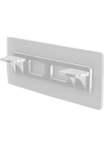 Kuvvetli Yapışkanlı Şeffaf Raf Tutacağı Ayağı 16 Lı Destek Aparatı fiyatları