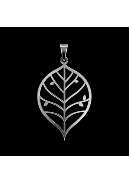 925 Ayar gümüş kolye yaprak SM7325