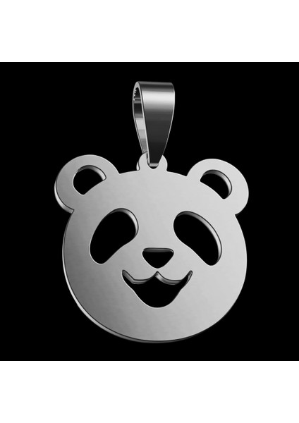 925 Ayar gümüş kolye panda SM7734