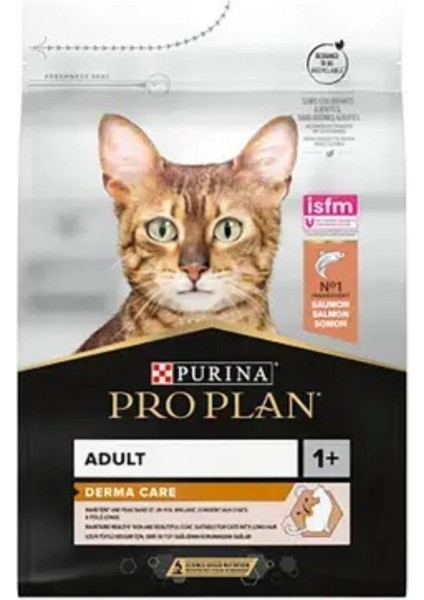 Pro Plan Derma Plus (Elegant Adult) Tüy Yumağı Kontrolü Somonlu Kedi Maması 10 kg