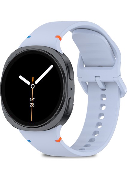 Samsung Galaxy Watch 8 40MM / 44MM / 46MM Classic Uyumlu Ip Işleme Detaylı Silikon Kordon