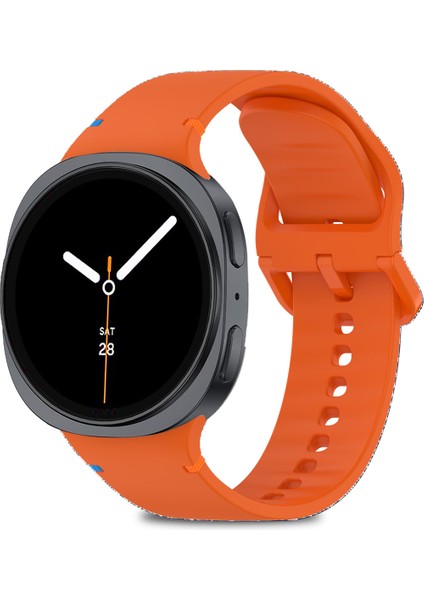 Samsung Galaxy Watch 8 40MM / 44MM / 46MM Classic Uyumlu Ip Işleme Detaylı Silikon Kordon