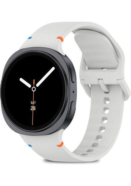 Samsung Galaxy Watch 8 40MM / 44MM / 46MM Classic Uyumlu Ip Işleme Detaylı Silikon Kordon