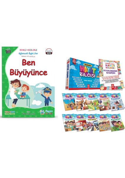 1. Sınıflar Için Ben Büyüyünce 10'lu Hikaye Seti Büyük Boy - Öykülerle Hayat Bilgisi 10'lu Büyük Boy Hikaye Seti