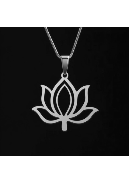 925 Ayar gümüş kolye lotus SM7449
