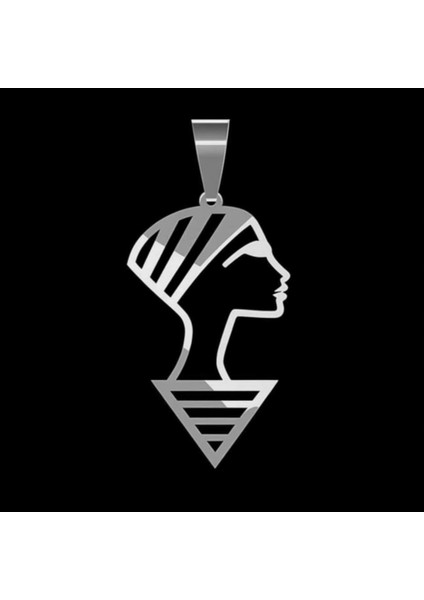 925 Ayar gümüş kolye Nefertiti SM7641