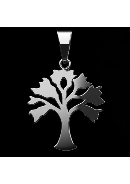 925 Ayar gümüş kolye meşe SM7650