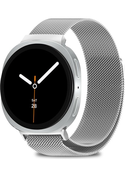 Samsung Galaxy Watch 8 40MM / 44MM / 46MM Classic Uyumlu Milanes Örgü Hasır Metal Kordon