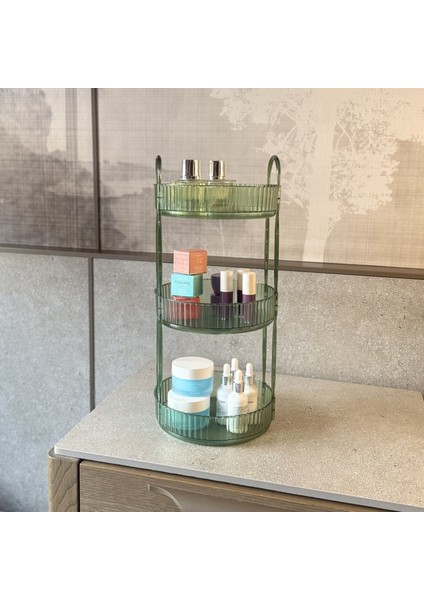 Makyaj Organizer Kozmetik Organizer Takı Organizer Mutfak ve Banyo Düzenleyici Organizer Zümrüt3 fırsatları