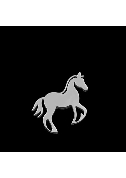 925 Ayar gümüş kolye at SM7140