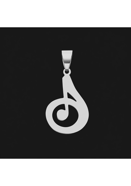 925 Ayar gümüş kolye müzik notası SM7612