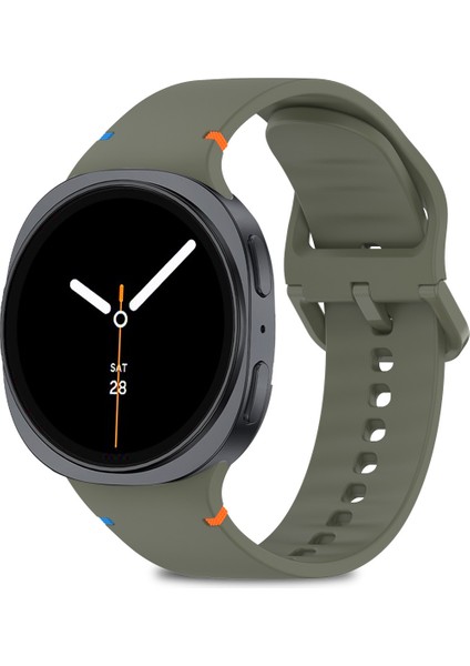 Samsung Galaxy Watch 8 40MM / 44MM / 46MM Classic Uyumlu Ip Işleme Detaylı Silikon Kordon