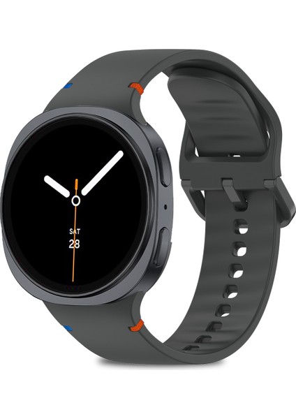 Samsung Galaxy Watch 8 40MM / 44MM / 46MM Classic Uyumlu Ip Işleme Detaylı Silikon Kordon