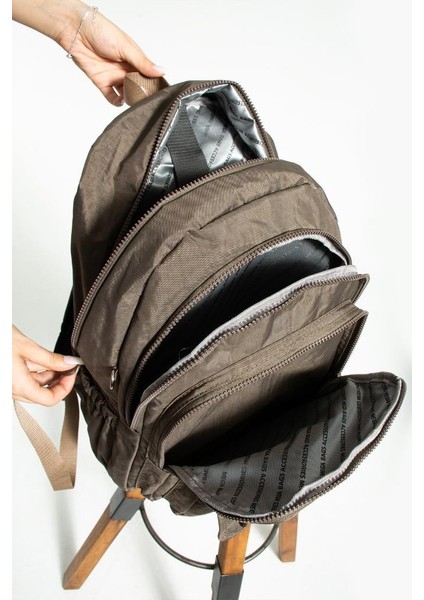 Unisex Okul Çantası Su Itici Hafif Klinkır Kumaş Günlük Sırt Çantası 40*30 cm Çok Cepli indirimleri