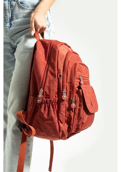 Unisex Okul Çantası Su Itici Hafif Klinkır Kumaş Günlük Sırt Çantası 40*30 cm Çok Cepli modelleri