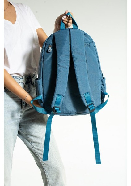 Unisex Okul Çantası Su Itici Hafif Klinkır Kumaş Günlük Sırt Çantası 40*30 cm Çok Cepli fırsatları