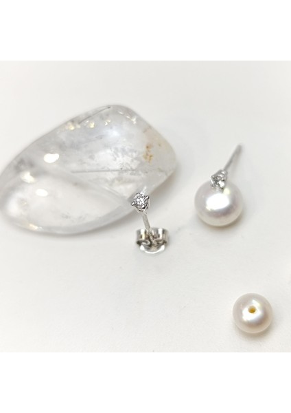 Pırlanta Tek Taş Küpe 14 Ayar Altın Hd Videolu modelleri