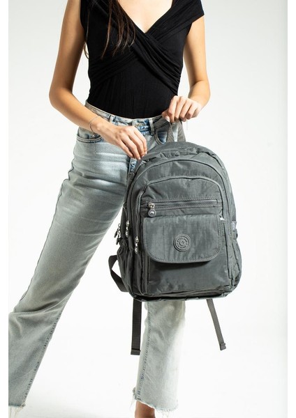 Unisex Okul Çantası Su Itici Hafif Klinkır Kumaş Günlük Sırt Çantası 40*30 cm Çok Cepli fiyatları