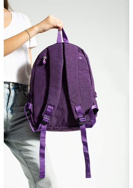 Unisex Okul Çantası Su Itici Hafif Klinkır Kumaş Günlük Sırt Çantası 40*30 cm Çok Cepli fırsatları