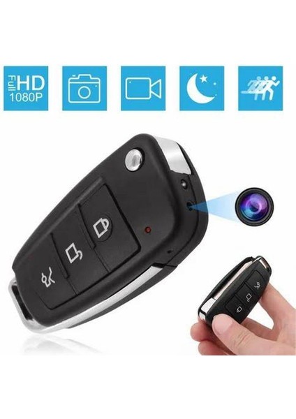 1080P Hd Araç Kumandası Görünümlü Gece Görüşlü Mini Kamera Hareket Sensörlü + 32GB Hafıza Kartı Hediyeli fiyatları