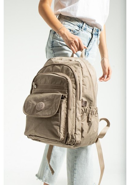 Unisex Okul Çantası Su Itici Hafif Klinkır Kumaş Günlük Sırt Çantası 40*30 cm Çok Cepli fiyatları