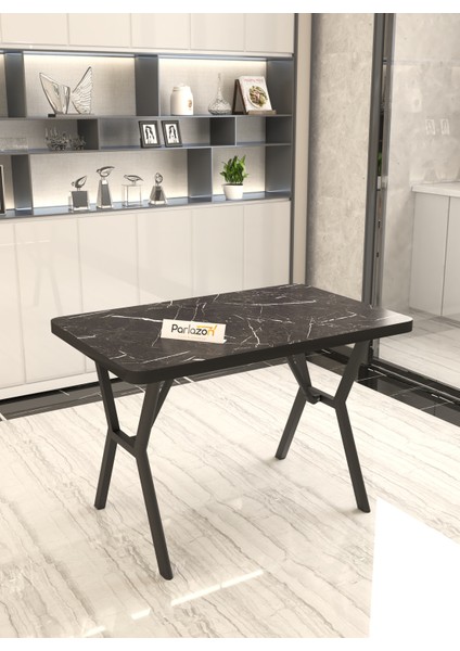 Rina 70x110 cm Siyah Mutfak Masası, Masa Sandalye Takımı, Masa Takımı, 4 Gri Sandalye modelleri