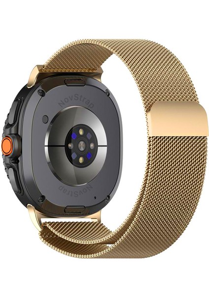 Samsung Galaxy Watch 8 40MM 44MM Classic 46MM ile Uyumlu Kordon Mıknatıslı Metal Hasır