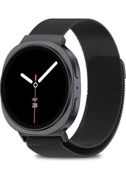 Samsung Galaxy Watch 8 40MM / 44MM / 46MM Classic Uyumlu Milanes Örgü Hasır Metal Kordon