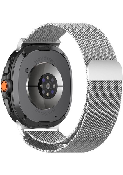 Samsung Galaxy Watch 8 40MM 44MM Classic 46MM ile Uyumlu Kordon Mıknatıslı Metal Hasır